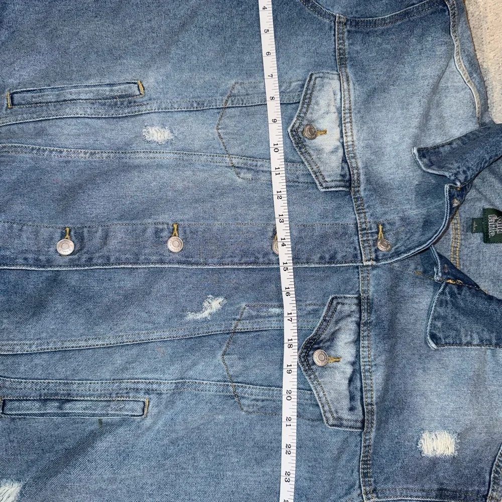 Wild Fable Light Blue Denim Jacket women’s Large Oversized - Picture 6 of 6